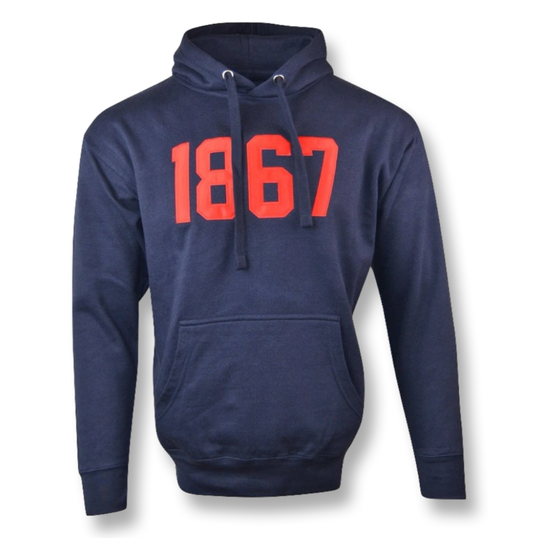 HU1867 Navy & Red Hoodie