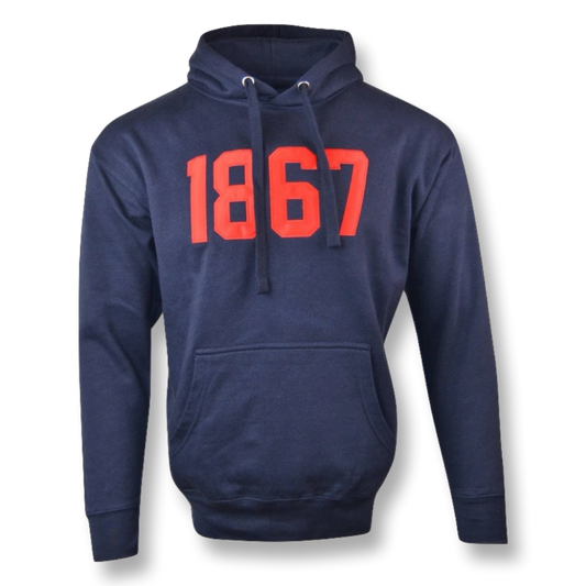 HU1867 Navy & Red Hoodie